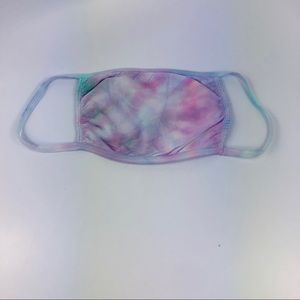 Washable Pink and Purple Cotton Tie Dye Face Mask
